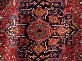 Old Heriz Room Size ORIENTAL CARPET - 2