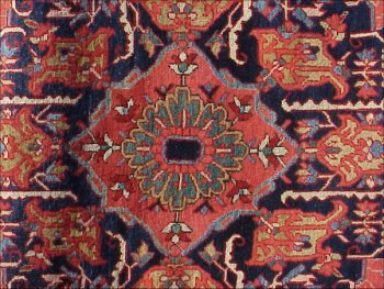 Old Heriz Room Size ORIENTAL CARPET - 3