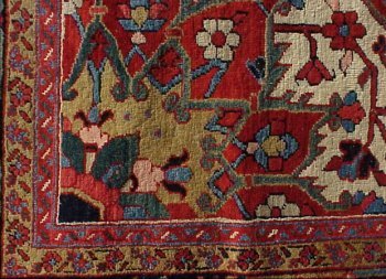 Old Heriz Room Size ORIENTAL CARPET - 5