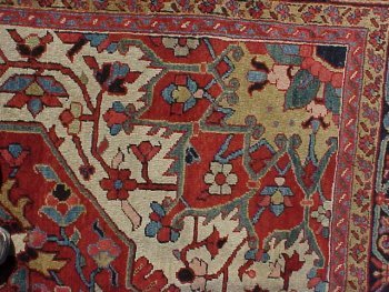 Old Heriz Room Size ORIENTAL CARPET - 6