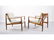 Pair Danish Modern Grete Jalk Teak Lounge Chairs - 2