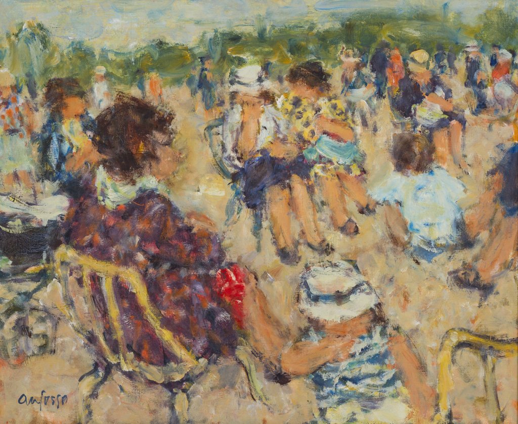 Anfosso, Pierre (French, 1928-2004) Jardin Oil Painting (1 of 8)