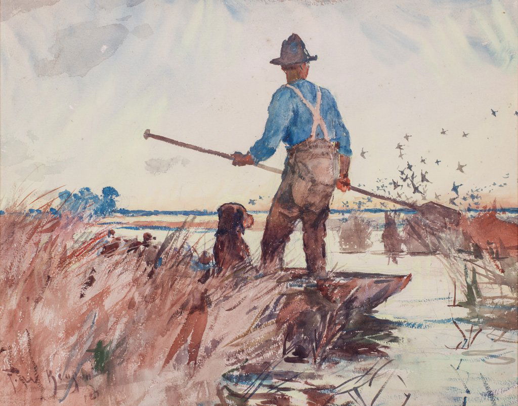 Benson, Frank W. (American, 18621951) Punter Painting