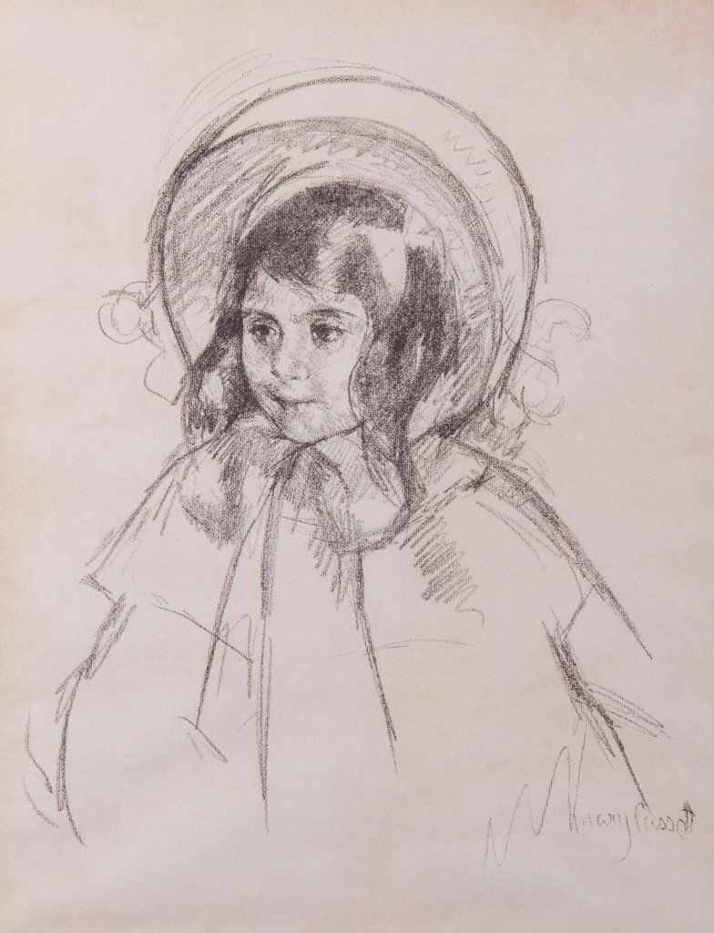 Cassatt, Mary - “Sara Wearing Bonnet”- Lithograph Print (1 of 7)