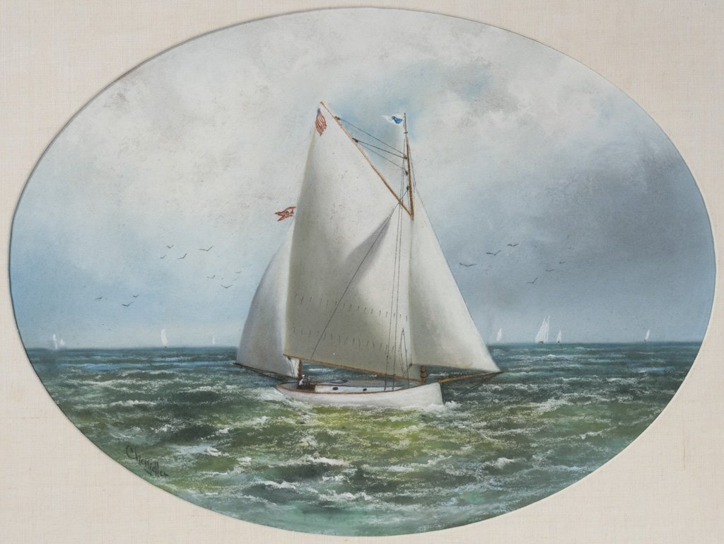 Chandler, William H (American, 1854-1928) Ship Painting (1 of 7)