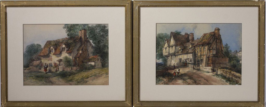 Dibdin, Thomas R C (British, 1810-1893) Pair Paintings (1 of 8)