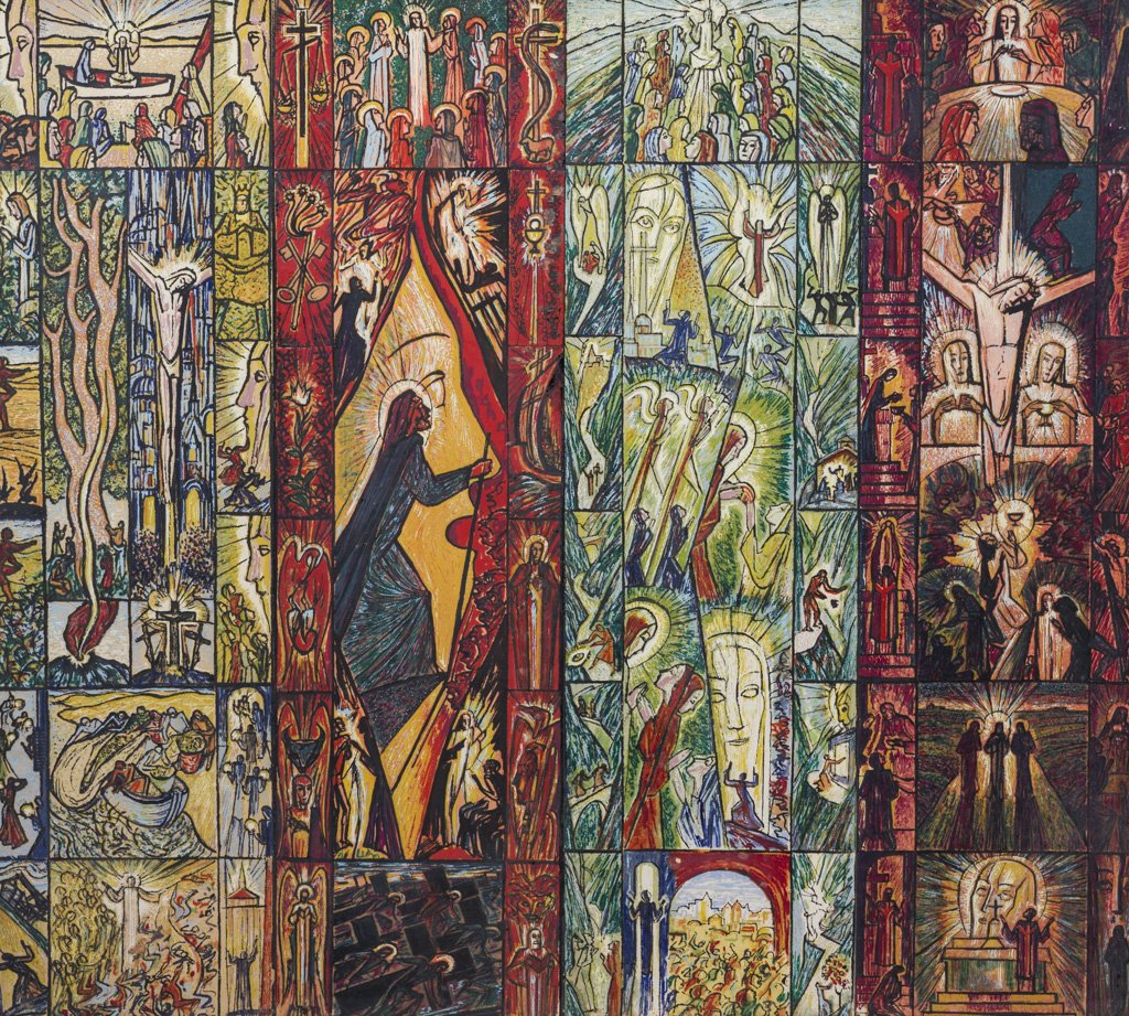 Girard, Andre (French 1901-1968) Stained Glass Painting (1 of 10)