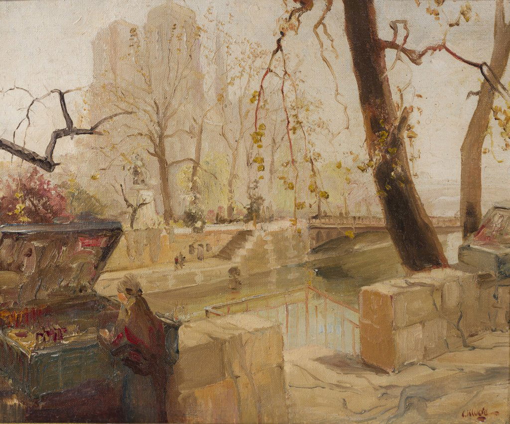 Kluge, Constantine (French, 1912-2003) NYC Oil Painting (1 of 8)