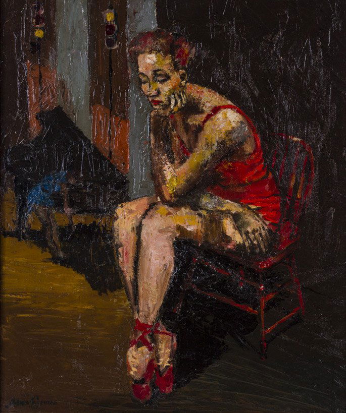 Levitas, Willard (American, 1921-2001) Oil Painting (1 of 8)