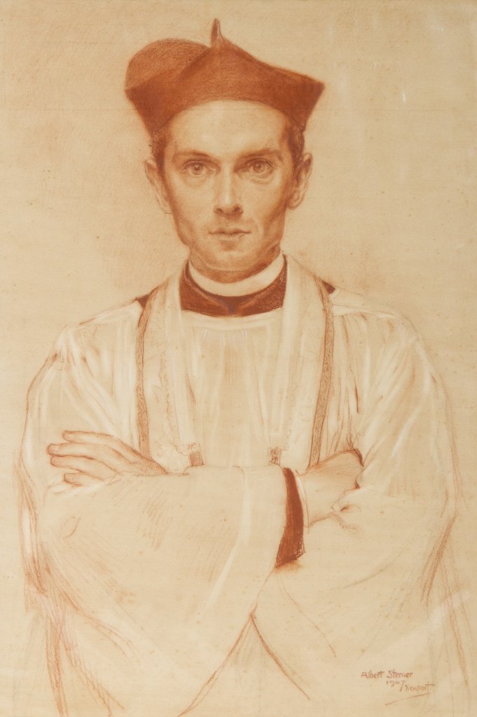 Sterner, Albert (American, 1863-1946) Portrait Drawing (1 of 6)