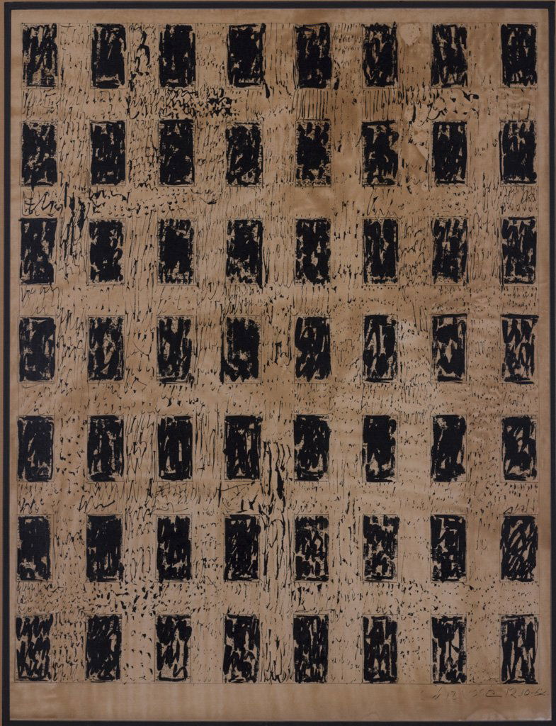 Varden, Chryssa (American, 1933-) Black Ink 1962 Print (1 of 7)