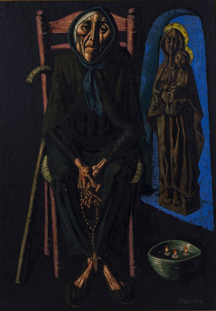 Villar, Jesus (Spainish, 1930- ) o/c Woman Oil Painting (1 of 10)