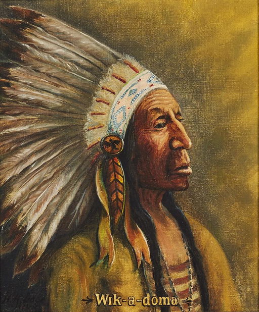 Wik A Doma Native American Indian Chief Painting Feb 05 2017 Myers Fine Art In Fl