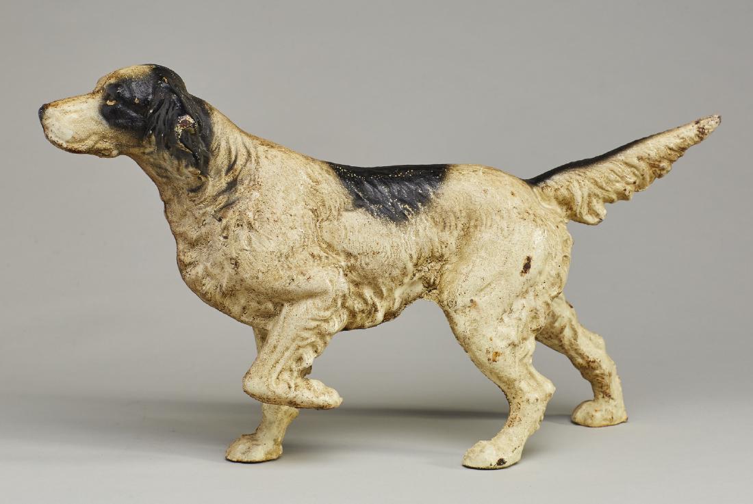Old Cast Iron Hubley Irish Setter Dog Doorstop