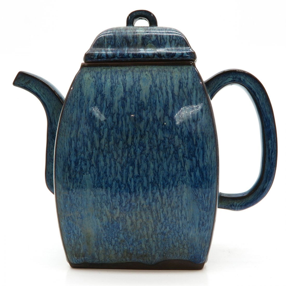 Yixing China Porcelain Robin's Egg Decor Teapot (1 of 7)