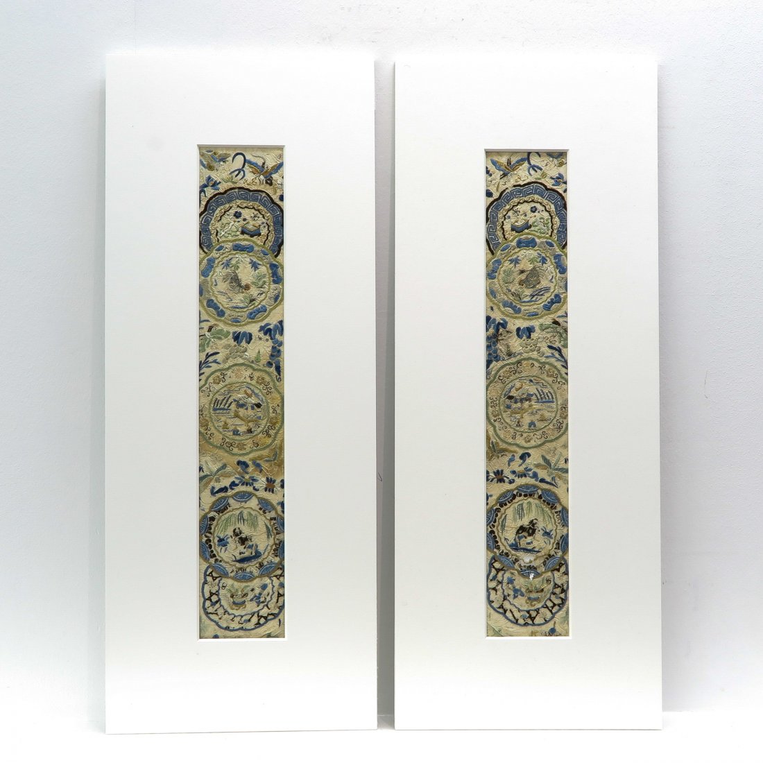 Lot of 2 Chinese Embroidered Silk Textiles (1 of 1)