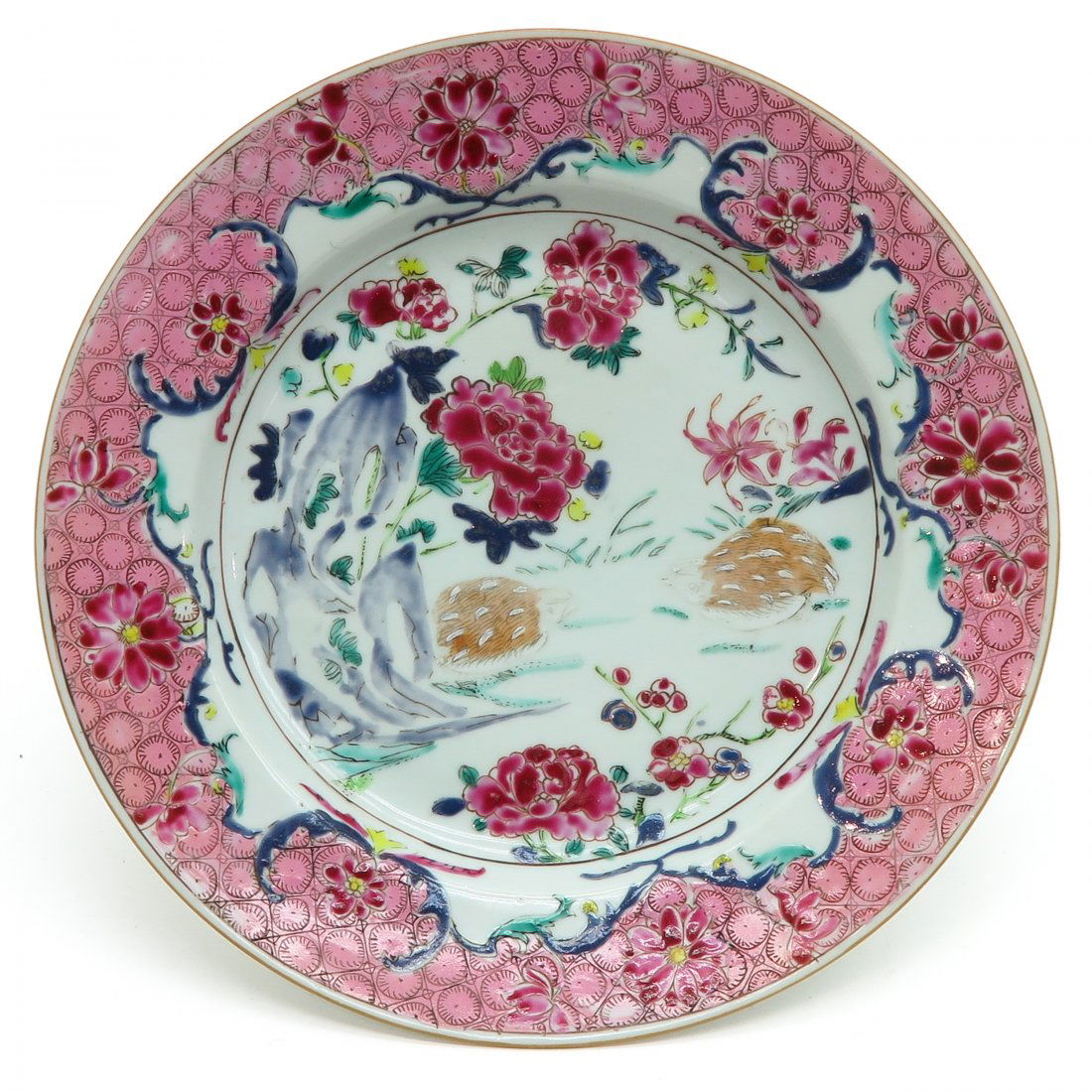 China Porcelain Famille Rose Decor Plate (1 of 2)