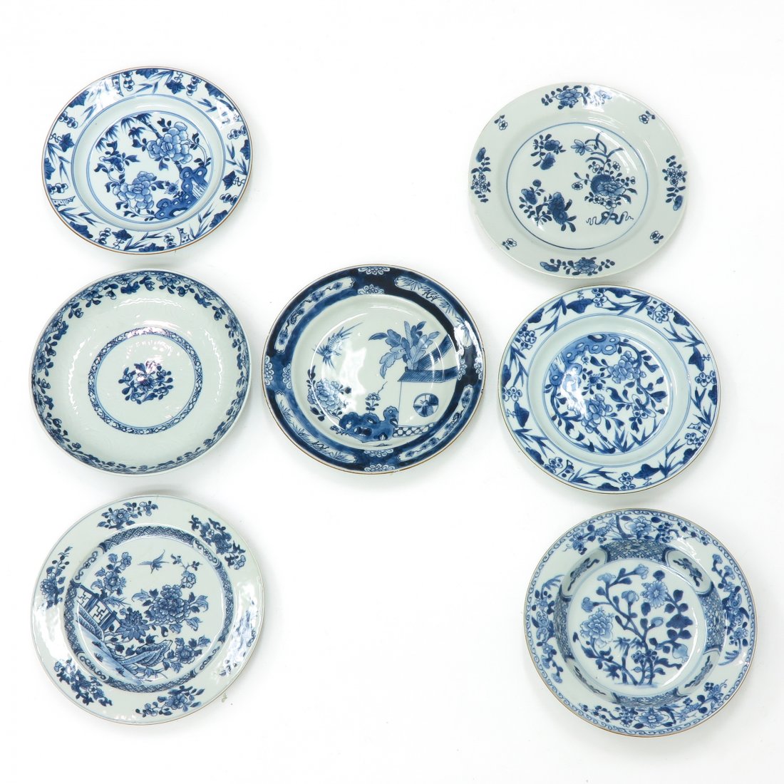 Lot of 7 China Porcelain Plates (1 of 2)