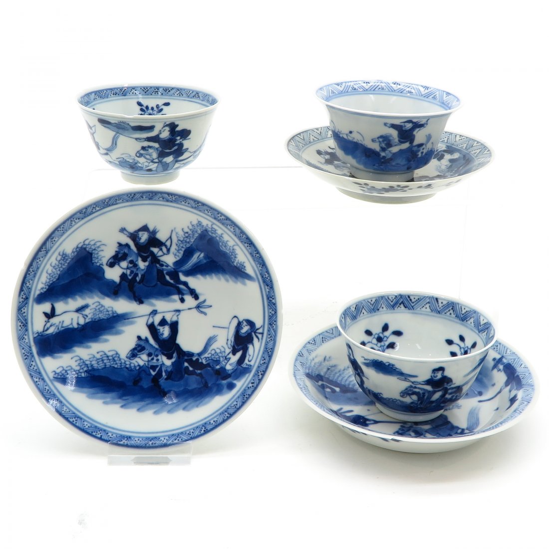 Diverse Lot of 10 Cups and 8 Saucers (1 of 10)