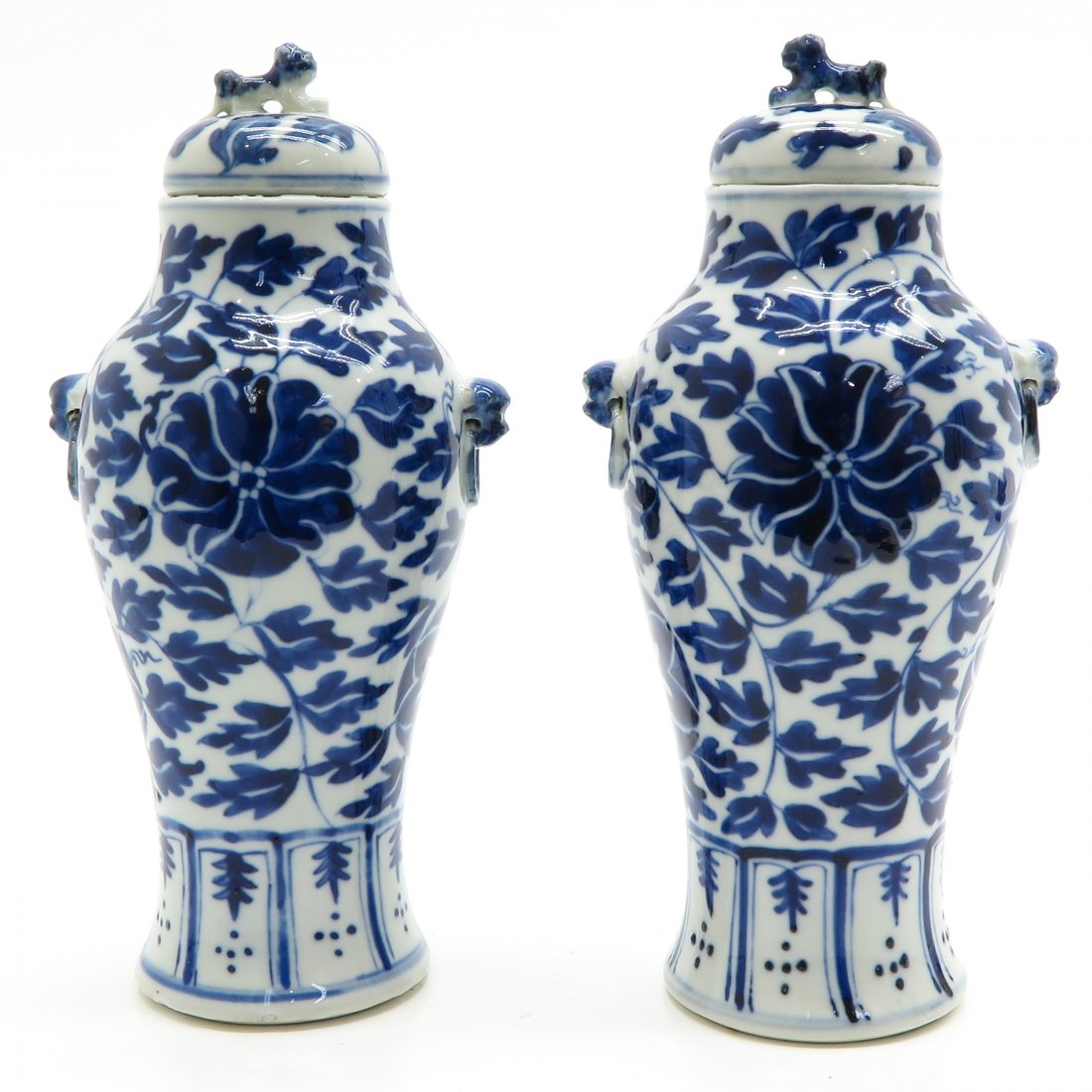 Pair of China Porcelain Lidded Vases (1 of 6)