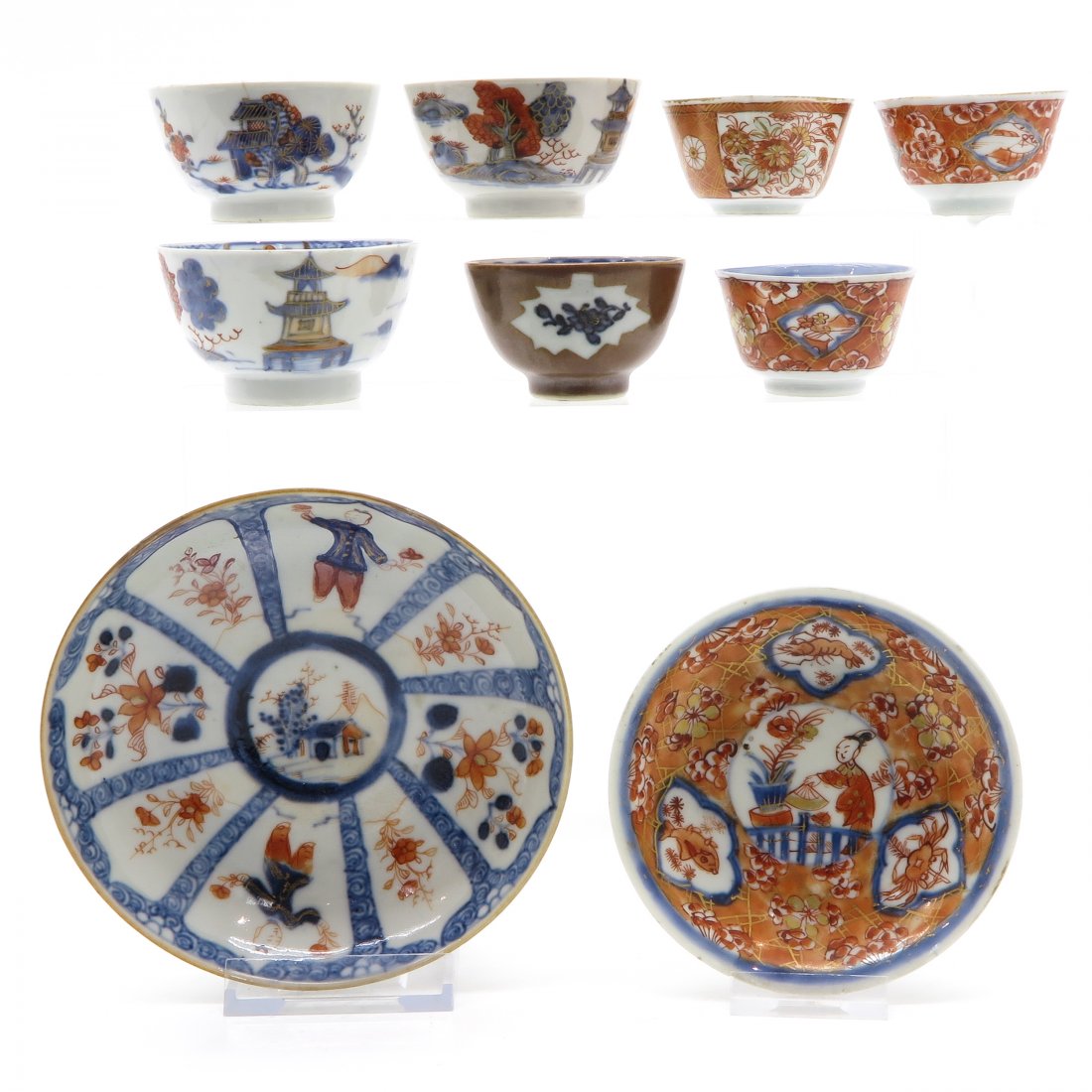 Lot of China Porcelain Including 7 Cups and 2 Saucers (1 of 6)