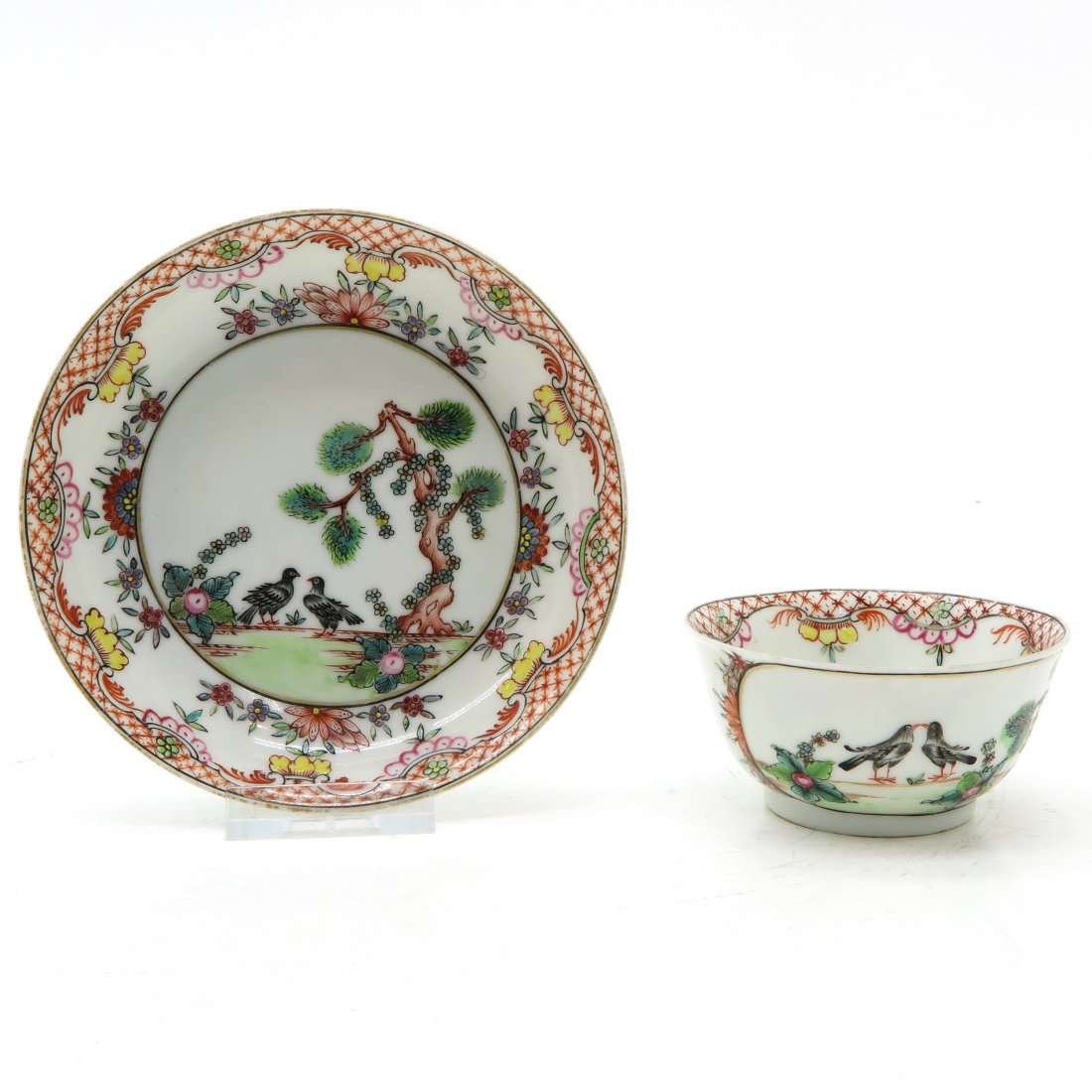 China Porcelain Yongzheng Cup and Saucer (1 of 6)