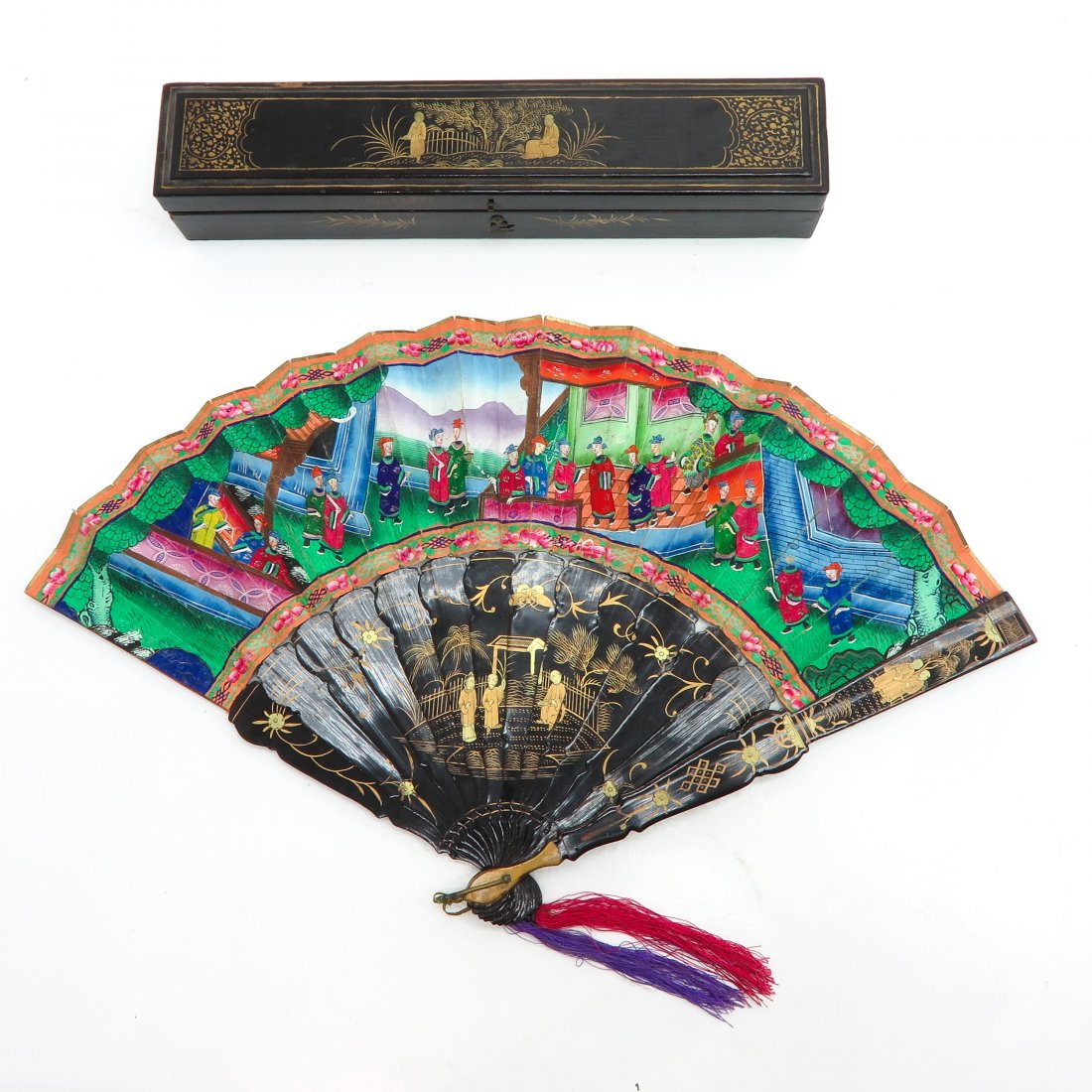 Chinese Lacquer Fan (1 of 2)