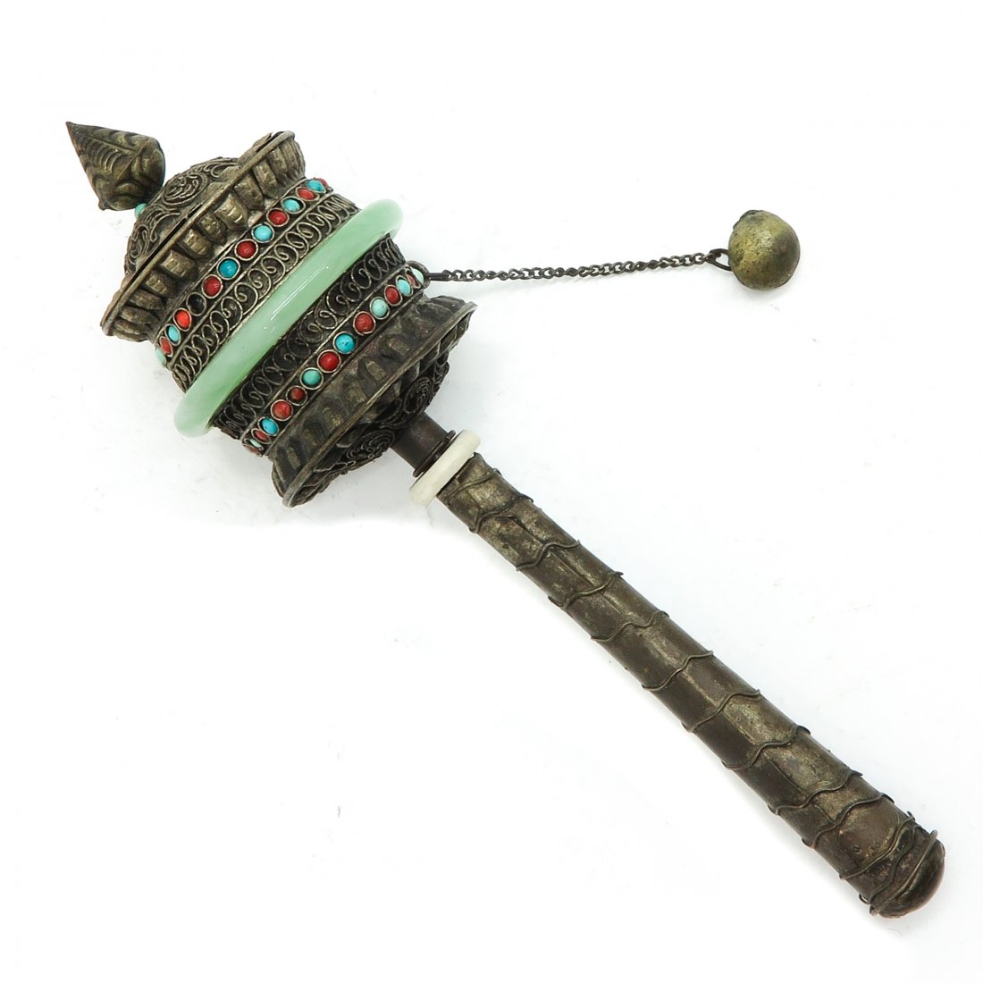Prayer Wheel with Jade Ring (1 of 2)