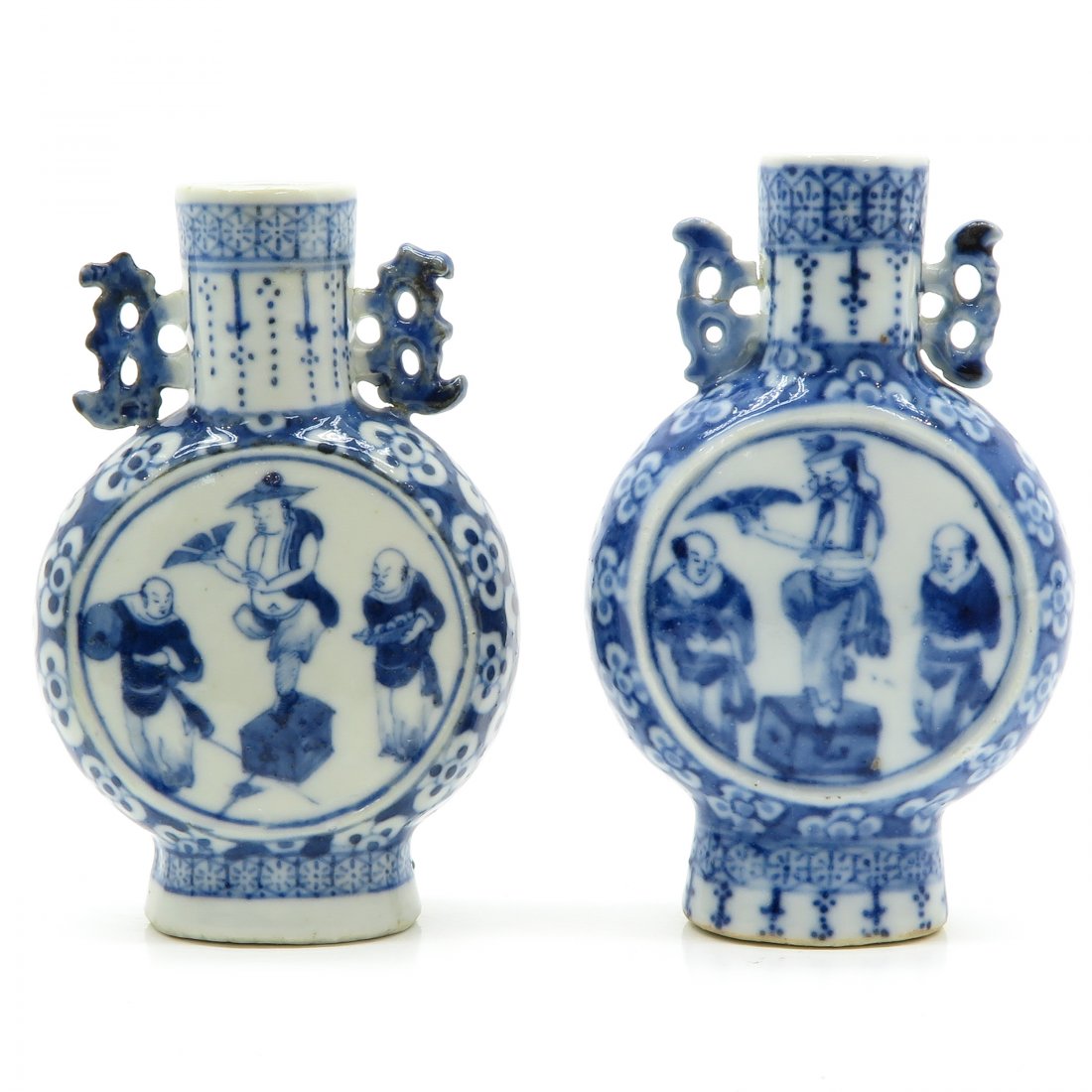 Lot of 2 Moon Bottle Vases (1 of 6)