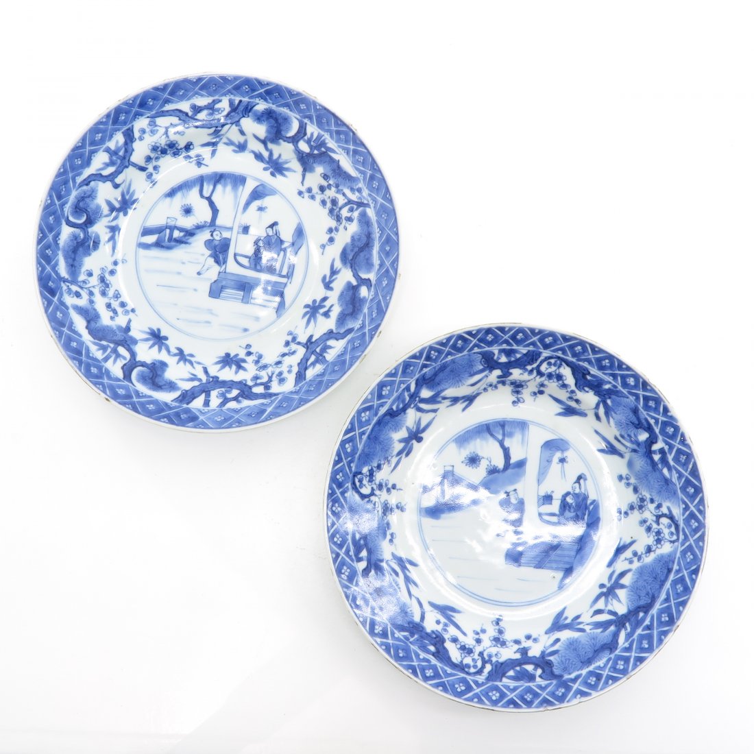 Lot of 2 18th Century China Porcelain Plates (1 of 2)