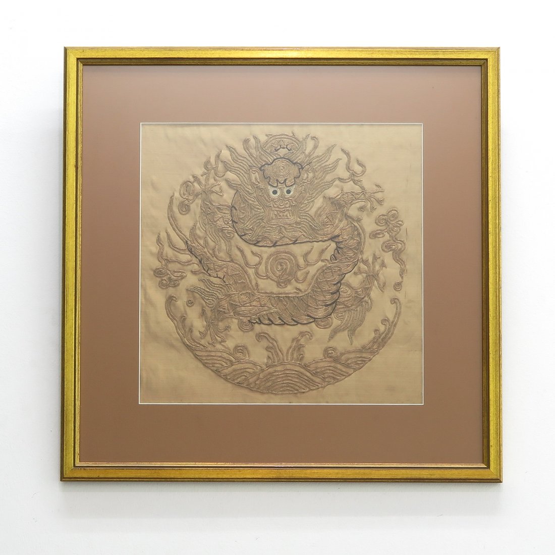 Framed Chinese Embroidery Work on Silk (1 of 1)