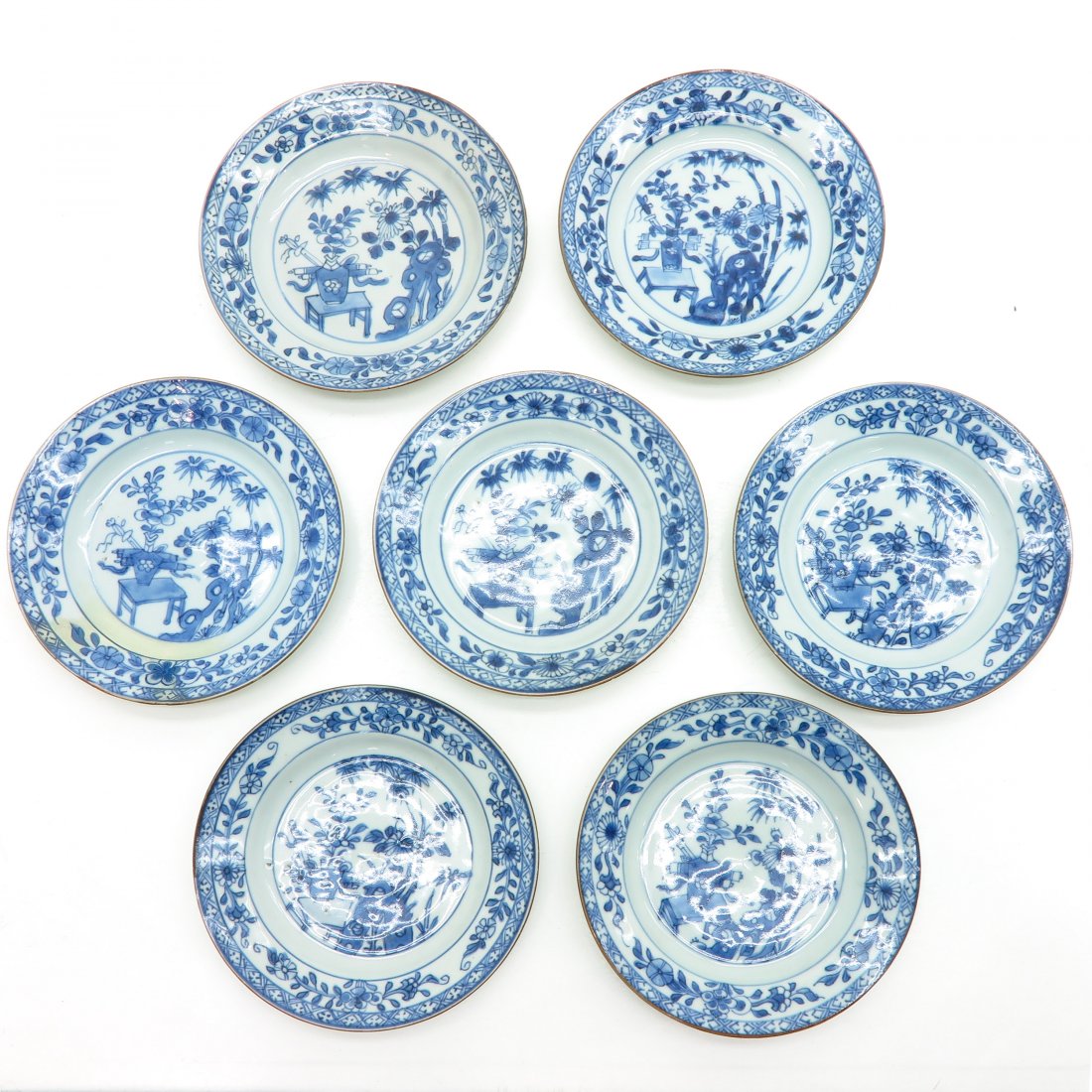 Lot of 7 China Porcelain Plates (1 of 2)