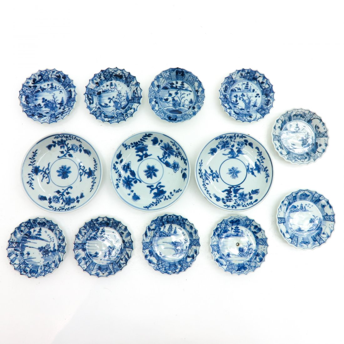 Lot of 13 China Porcelain Small Plates (1 of 2)