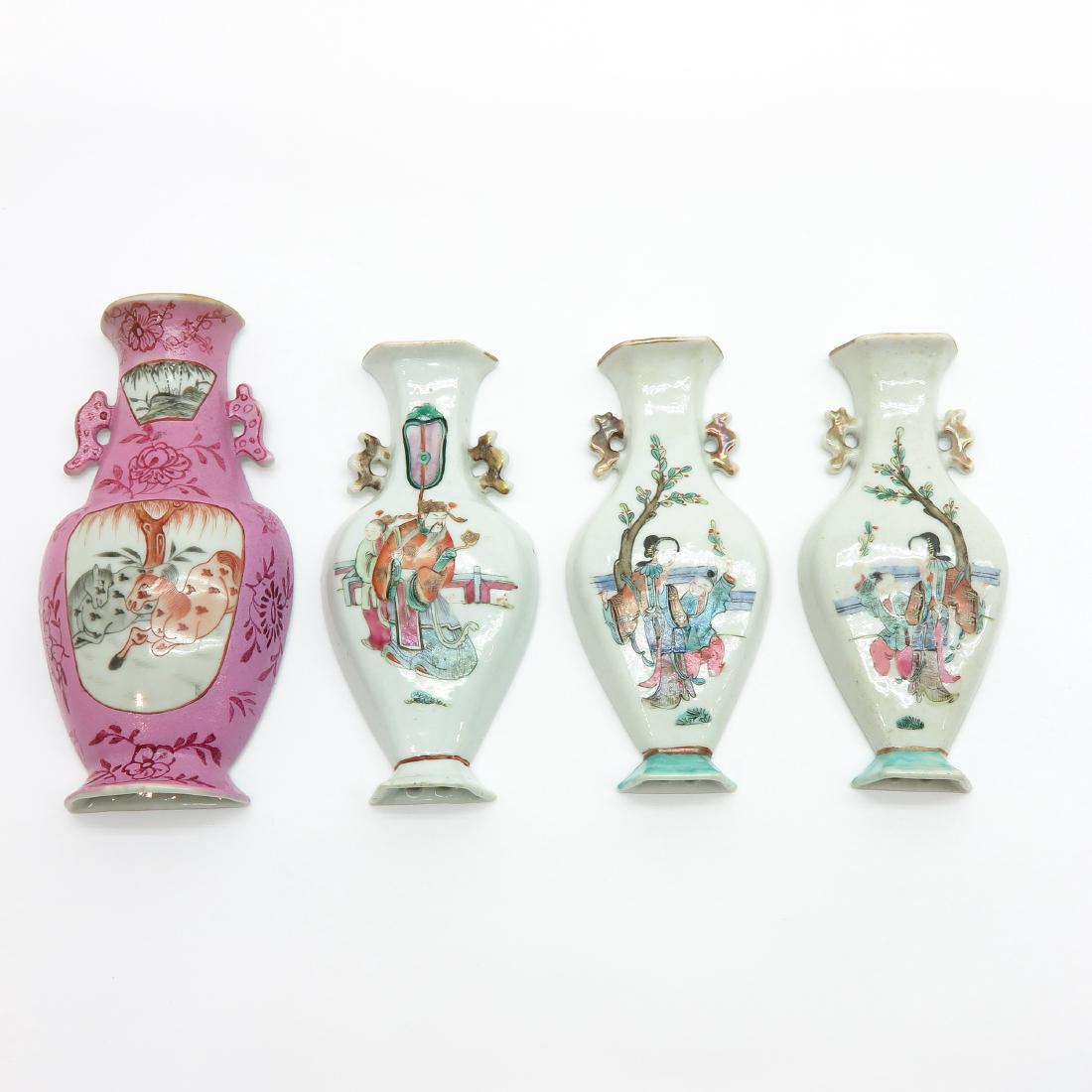 Lot of 4 Wall Vases (1 of 2)