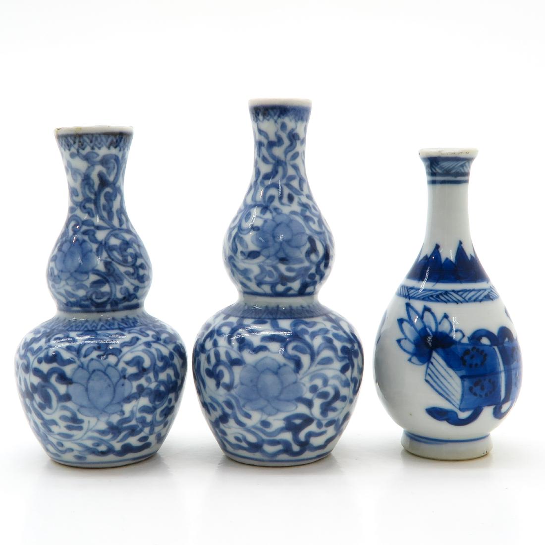 Lot of 3 Miniature Vases (1 of 6)