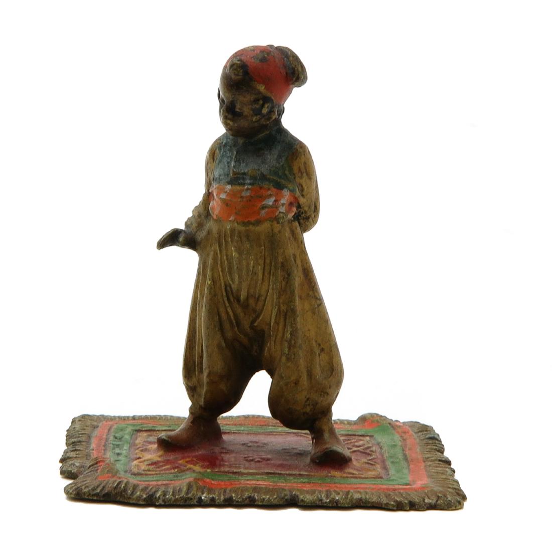 Signed Cold Painted Bronze Sculpture (1 of 6)