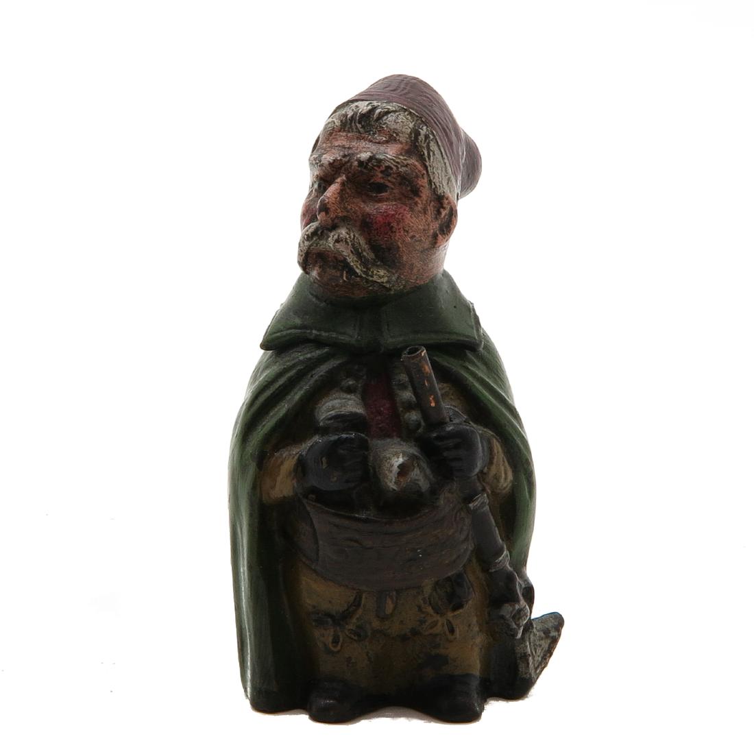 Signed Cold Painted Bronze Figural Box (1 of 8)