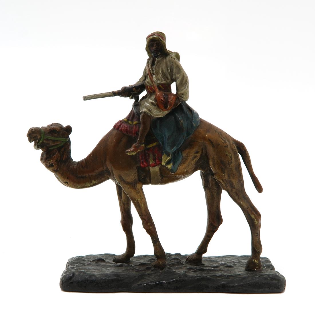 Signed Cold Painted Bronze Sculpture (1 of 6)