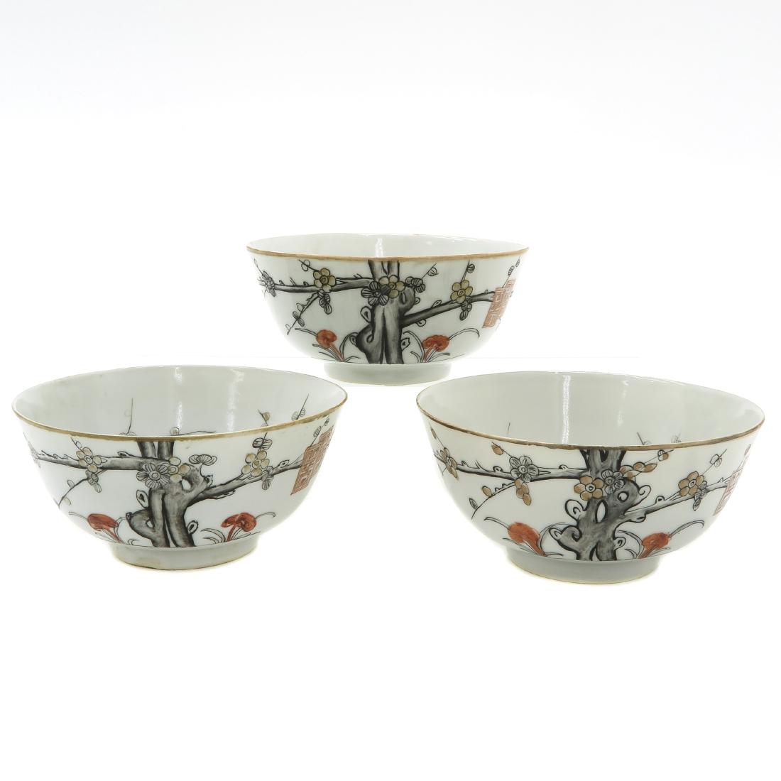 Lot of 3 Bowls (1 of 6)