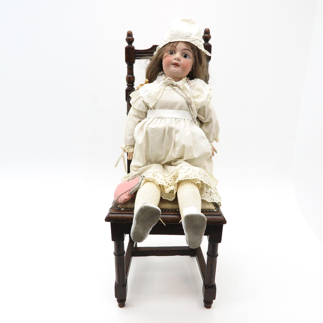 Antique Doll and Chair (1 of 3)