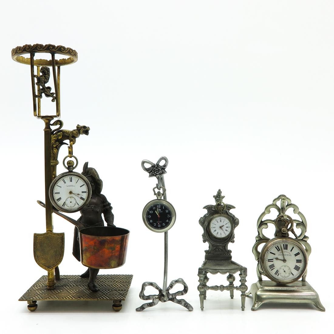 Lot of 4 Pocket Watches with Hangers (1 of 4)