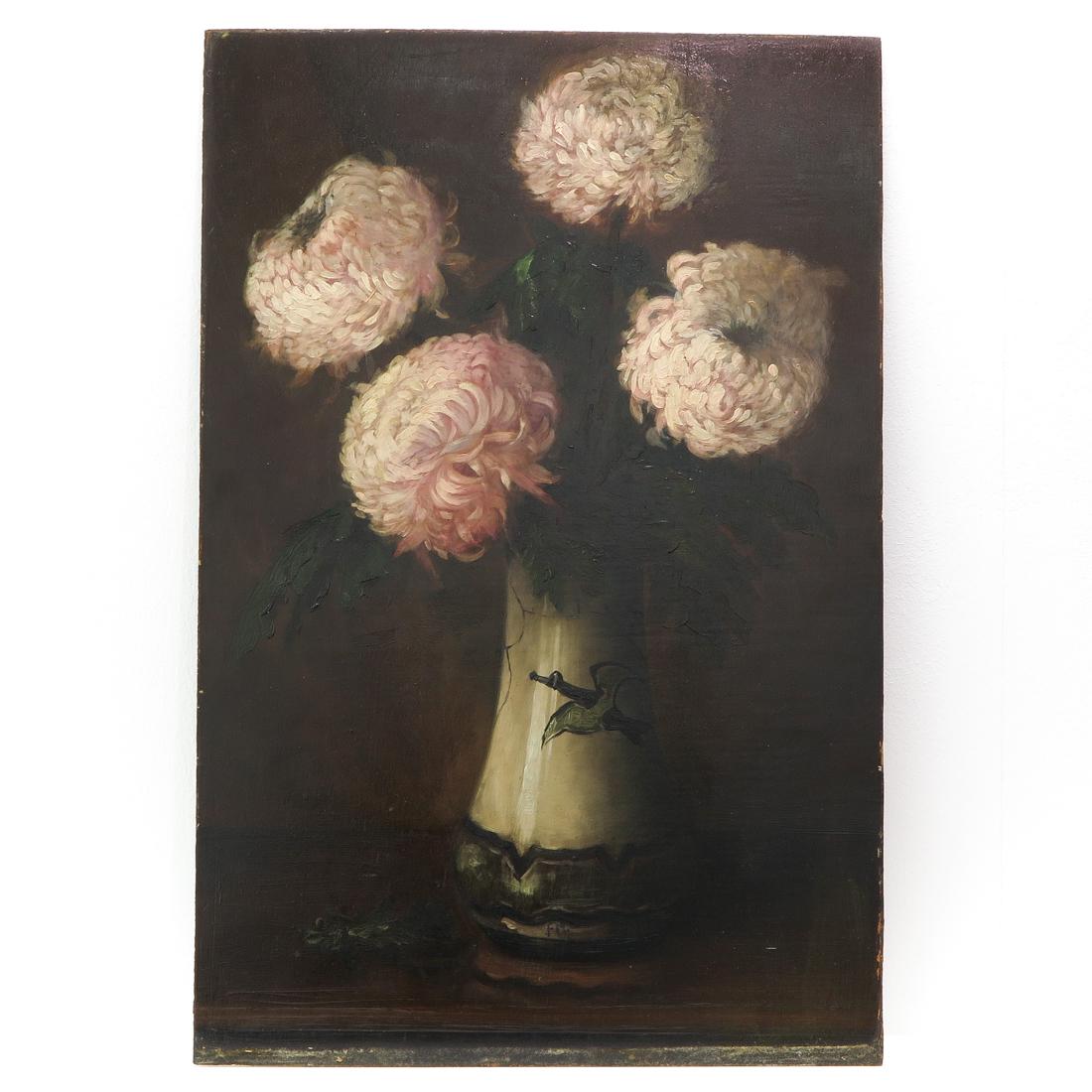 Signed Frans Mortelmans Oil on Board (1 of 2)