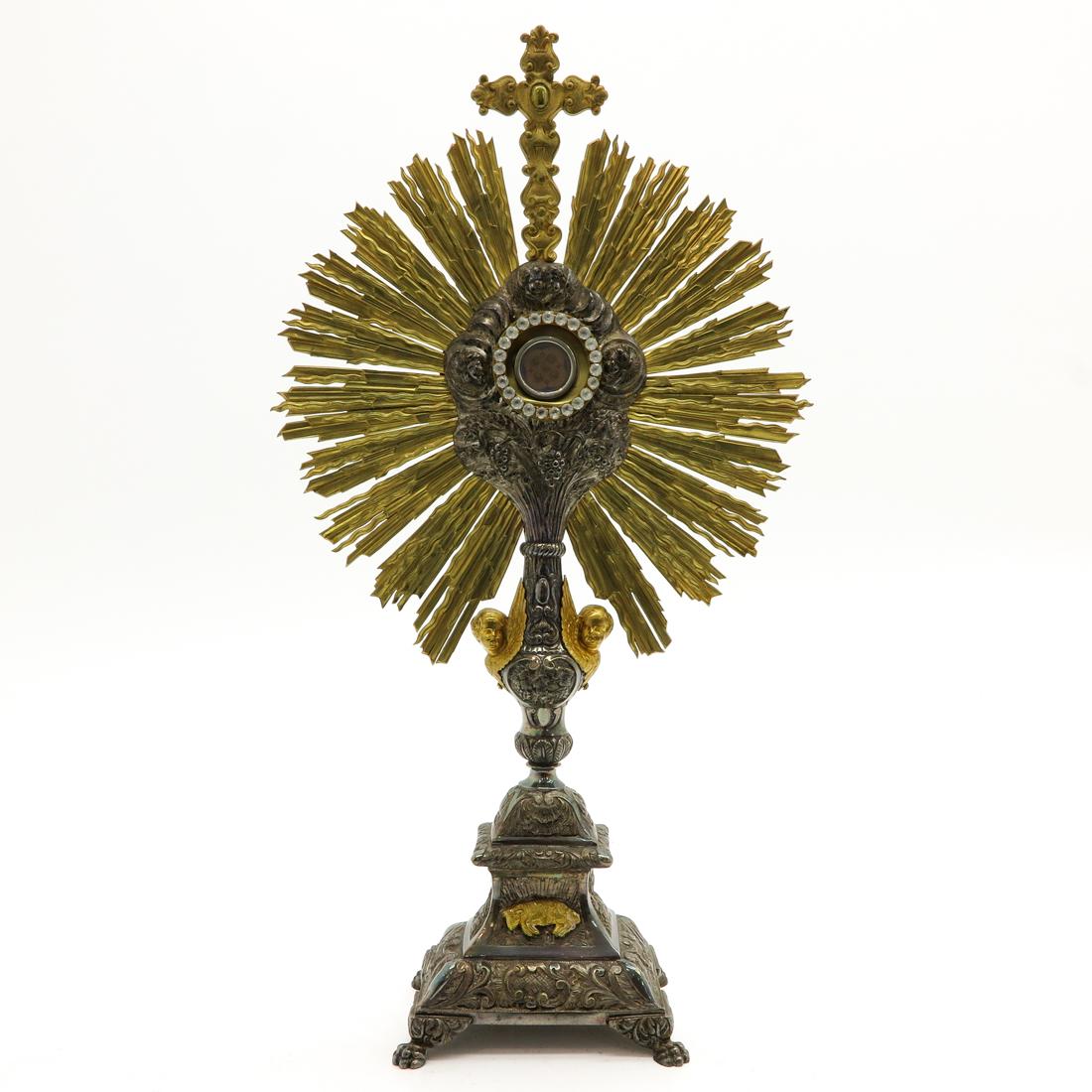 19th Century Monstrance Including Relic (1 of 4)