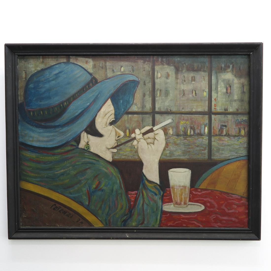 Signed Petenzi Oil on Canvas (1 of 3)