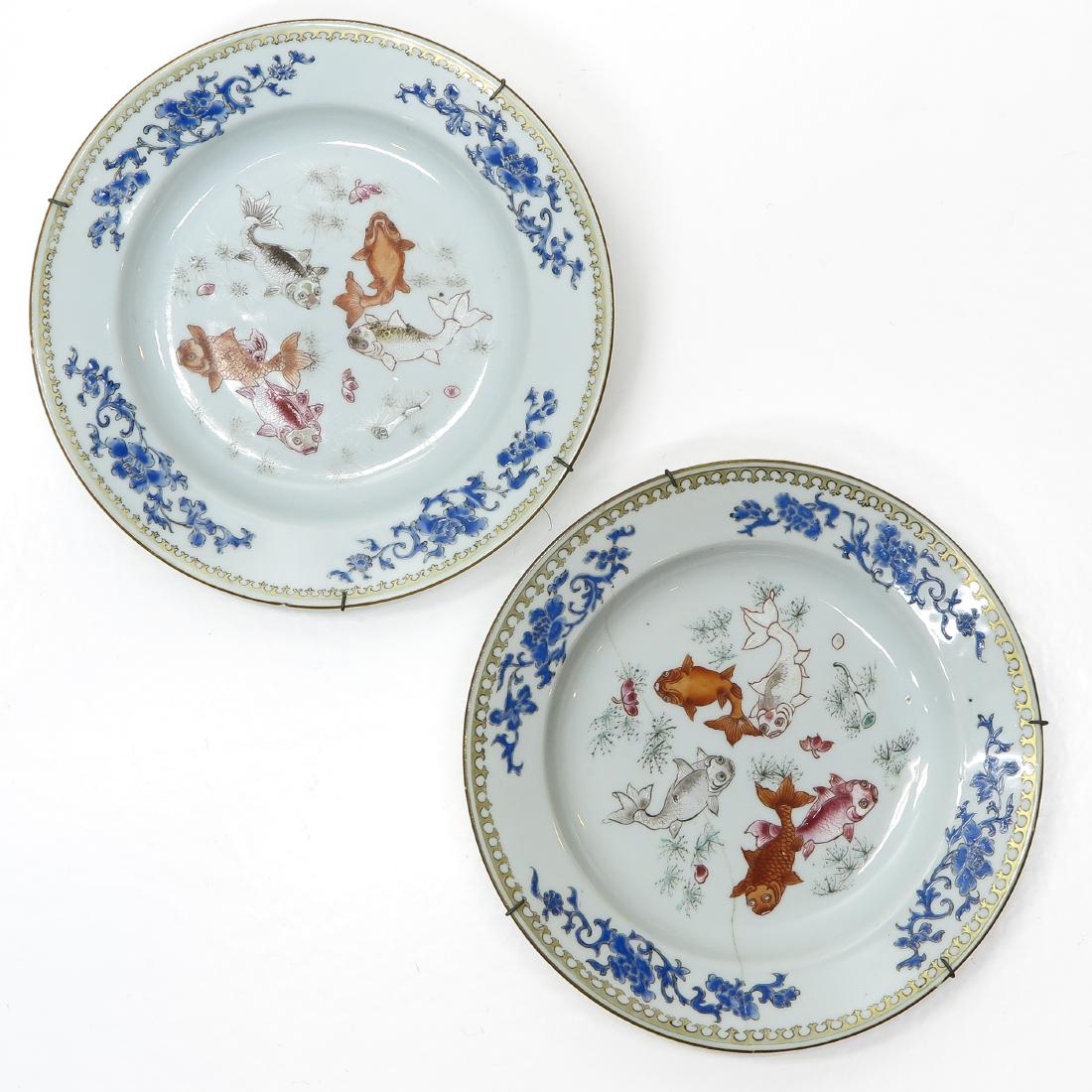 Lot of Gold Fish Decor Plates (1 of 2)