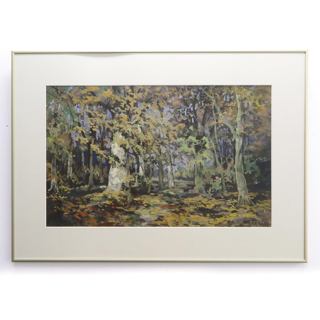 Signed E.R.D. Gouache (1 of 3)