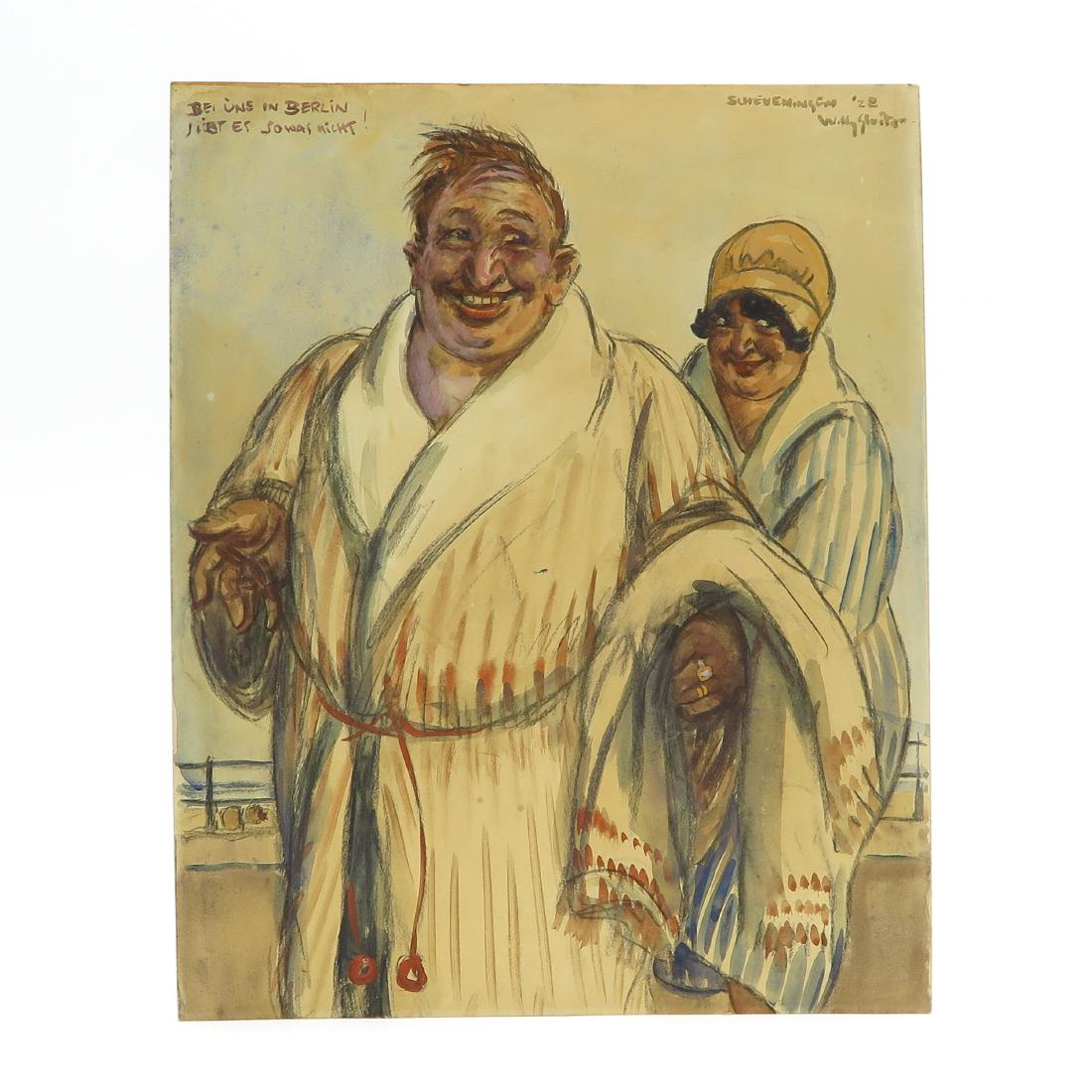 Mixed Media Signed Willy Sluiter (1 of 3)