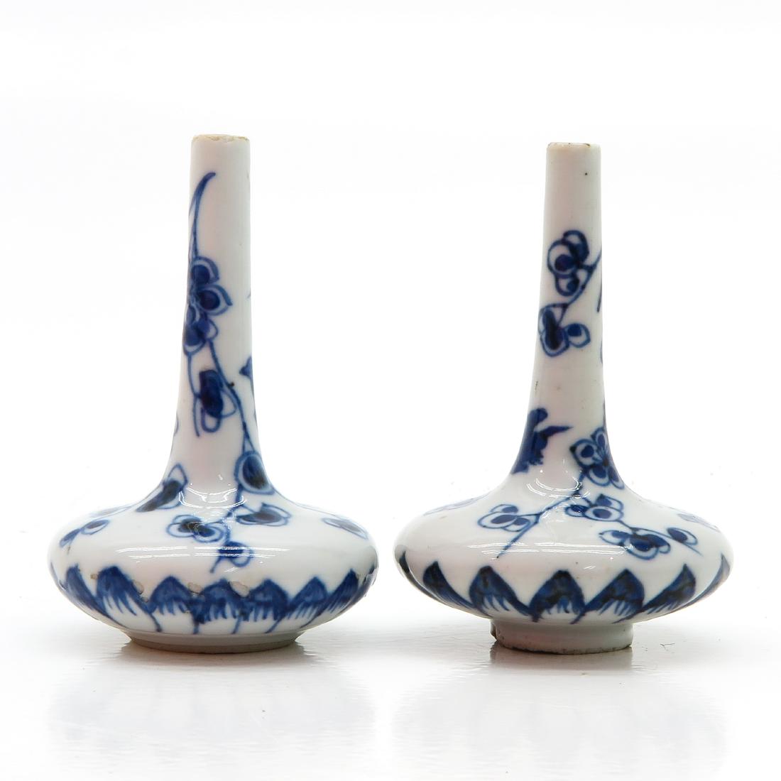 Pair of Blue and White Decor Vases (1 of 6)