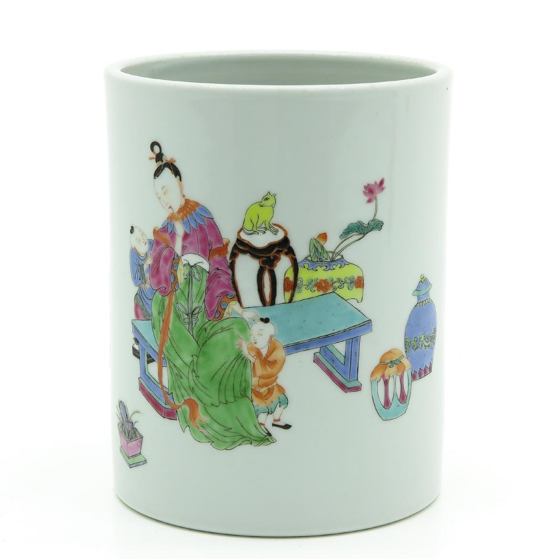 Polychrome Decor Brush Pot (1 of 6)