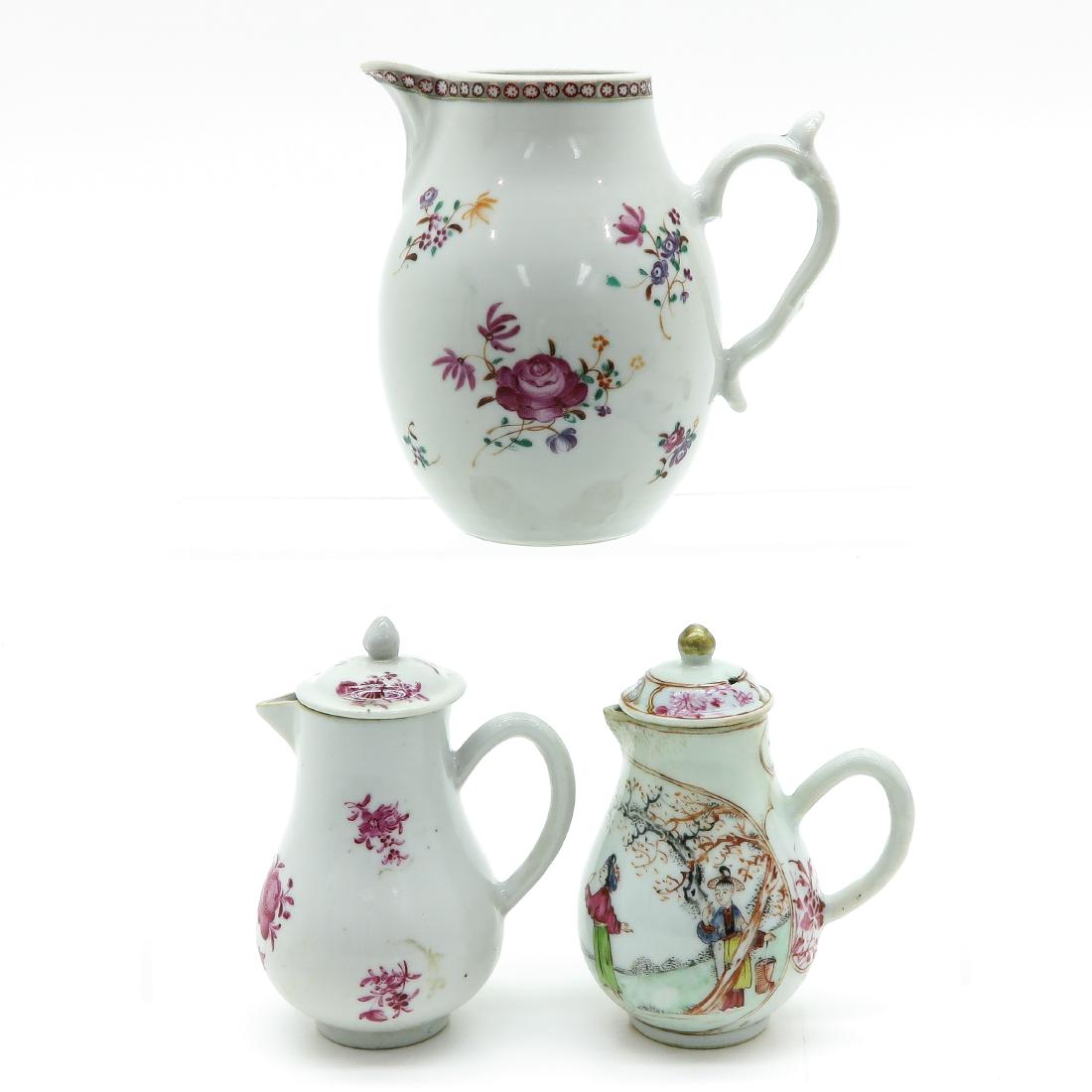 Lot of 3 Polychrome Decor Creamers (1 of 6)